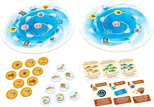 Miniatura 3 de Namiji - Expansión del juego de mesa Aquamarine Juego de estrategia Juego de pesca japonés Divertido juego familiar para niños y adultos A