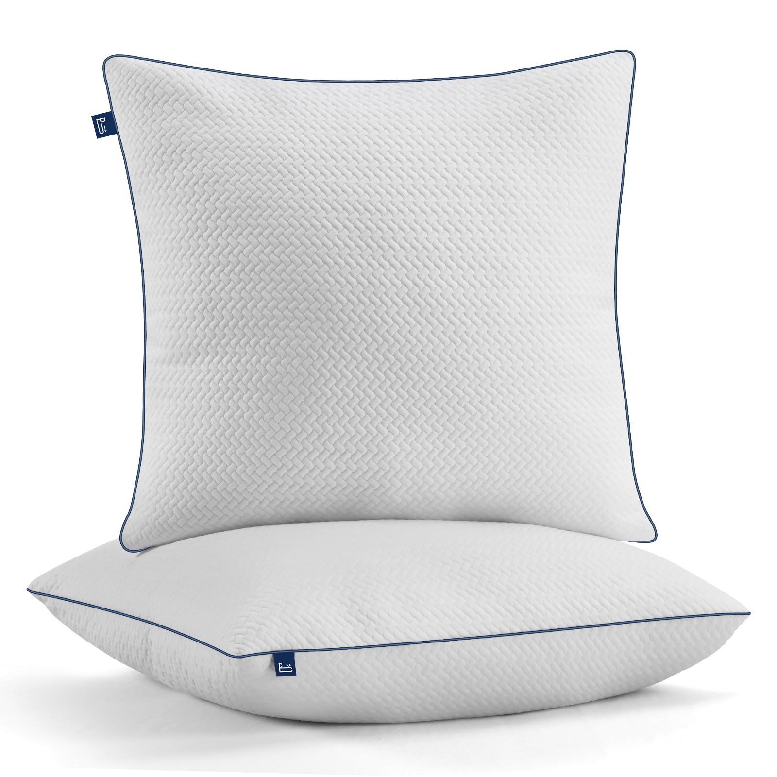 BedStory 80x80 Kopfkissen mit Verstellbarer Füllung | 1500g x2 Mikrofaser-Hotelkomfort | Oeko-TEX 100 Zertifiziert | Atmungsaktiv & maschinenwaschbar | Für Sofa+alle Schlafpositionen