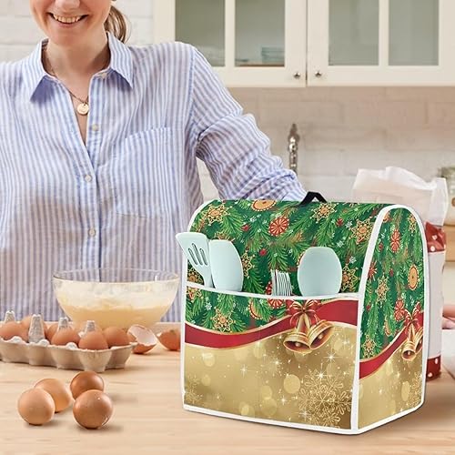 Miniatura 4 de UNICEU Funda para batidora de pie de cocina compatible con batidora de pie de 6 a 8 cuartos de galón, decoración de Navidad, cascabel de cocina,