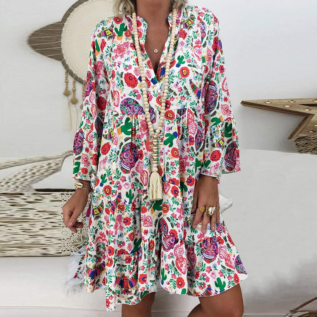 Générique Robe Femme Chic Et Elegant Blanche Vintage Rose Terracotta Cocktail Soiree Courte Ceremonie Mariage Boheme Vetement Solde De Plage Sexy Soirée Grande Taille