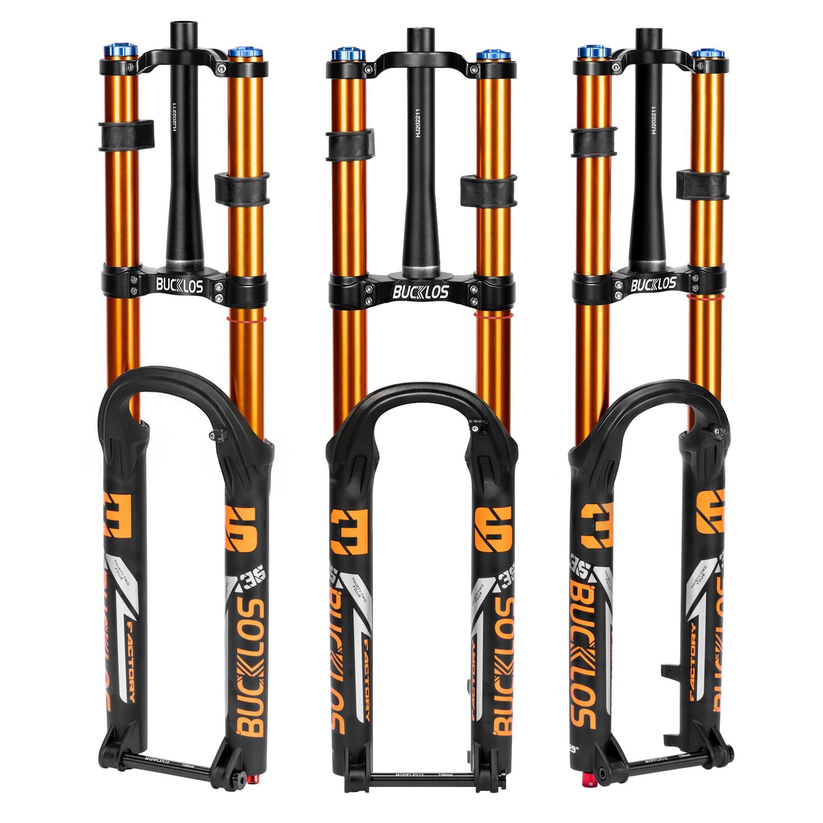 AEYINO Downhill Air Suspension Fork 27.5/29 15 * 110mm Boost Tapered, Travel 180mm 36mm Inner Tube Thru Axle Rebound Adjustment Disc Brake Front Forks, fit Mountain Bike AM FR DH ect. (27.5)