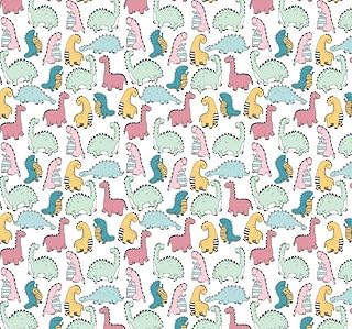 Melody Jane Dolls House Dinosaurs Seamless Pattern Children Nursery Wallpaper 1:12 Print