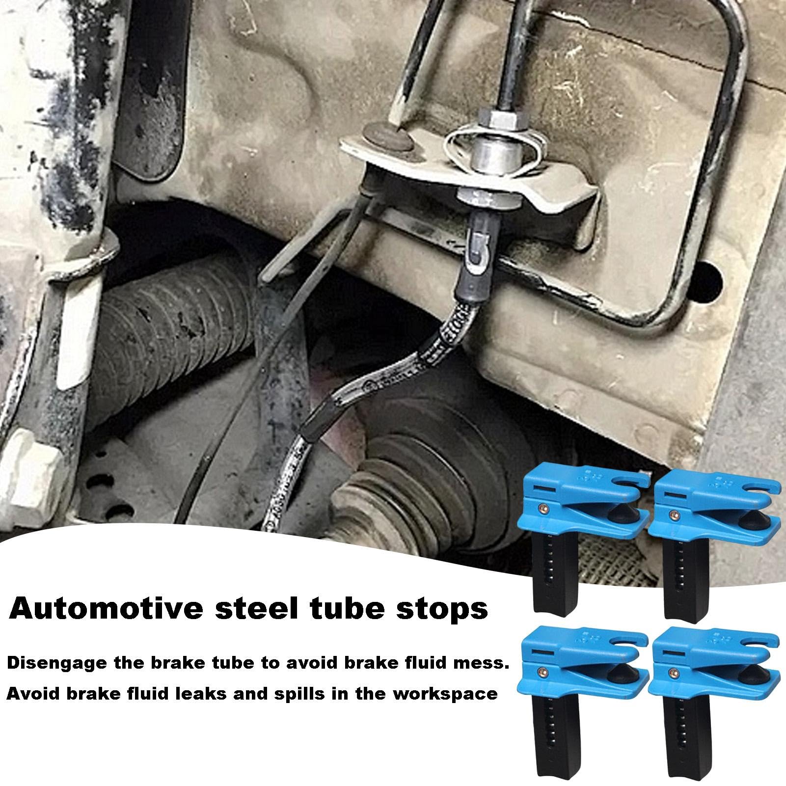 Lot De 4 Colliers De Serrage Pour Embouts De Frein De Voiture, Bouchons De Tuyau D'huile, Pour éviter Les Déversements D'huile | FR