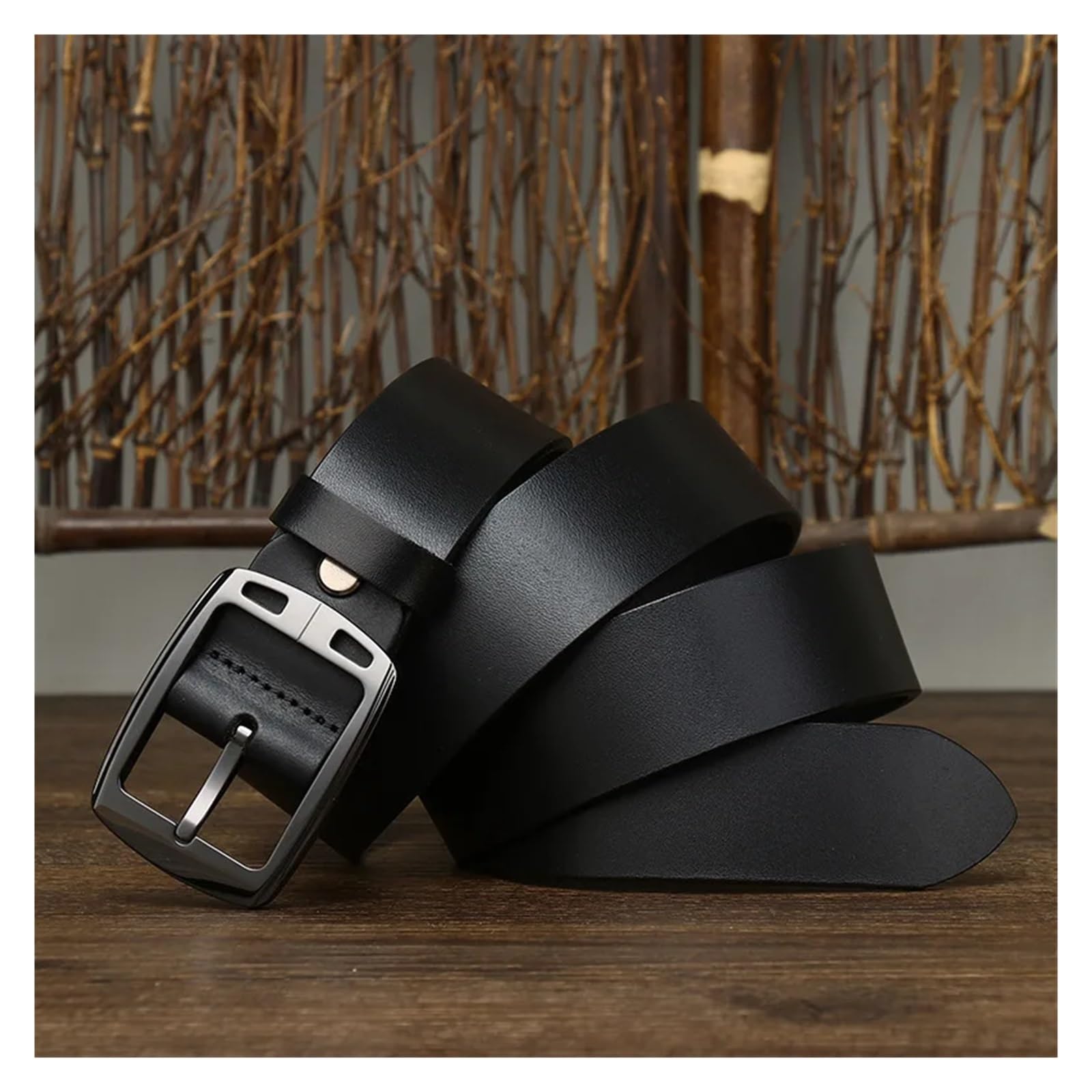 3,8 cm Ceramiczna antyalergiczna klamra ze sprzączką Skórzany męski pasek w talii Pasy do dżinsów Casual Business Homme