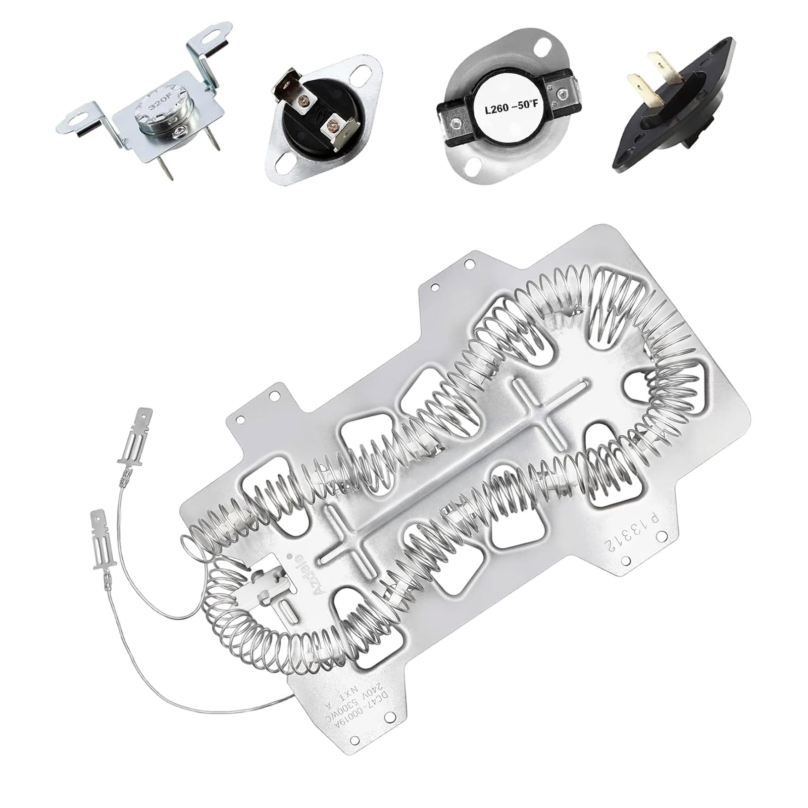 Tsophreniq Universally Dryer Heating Part Dryer Temperature Control Thermostat Metal Texure for Efficient Temperature Control Heating Part Replacement