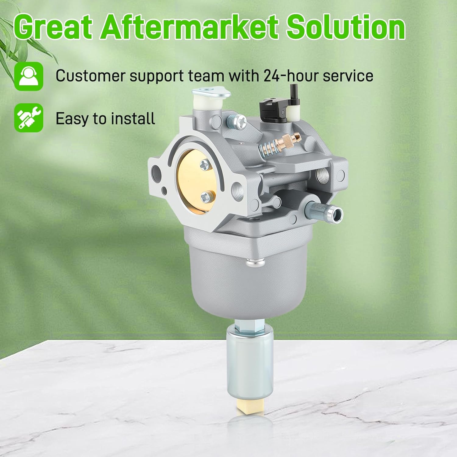 D100 D110 Carburetor for John Deere LA115 LA105 LA110 Troy Bilt Pony 42-in Riding Lawn Tractor 13WM77KS011 13WN77BS011, with 796031 Air filter Tune Up Kit