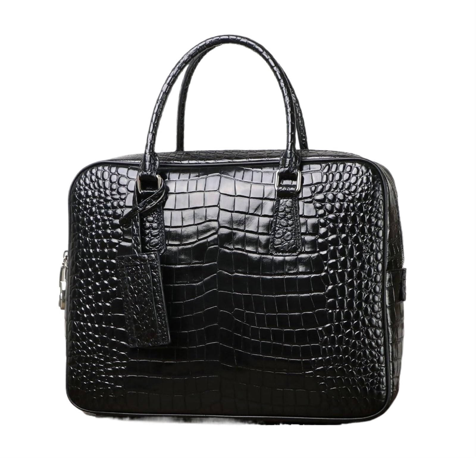 Cartella da Uomo Borsa da Uomo in Pelle, Borsetta, Valigetta da Uomo Borsa da Ufficio da Uomo Valigetta for Laptop da Uomo(Black)