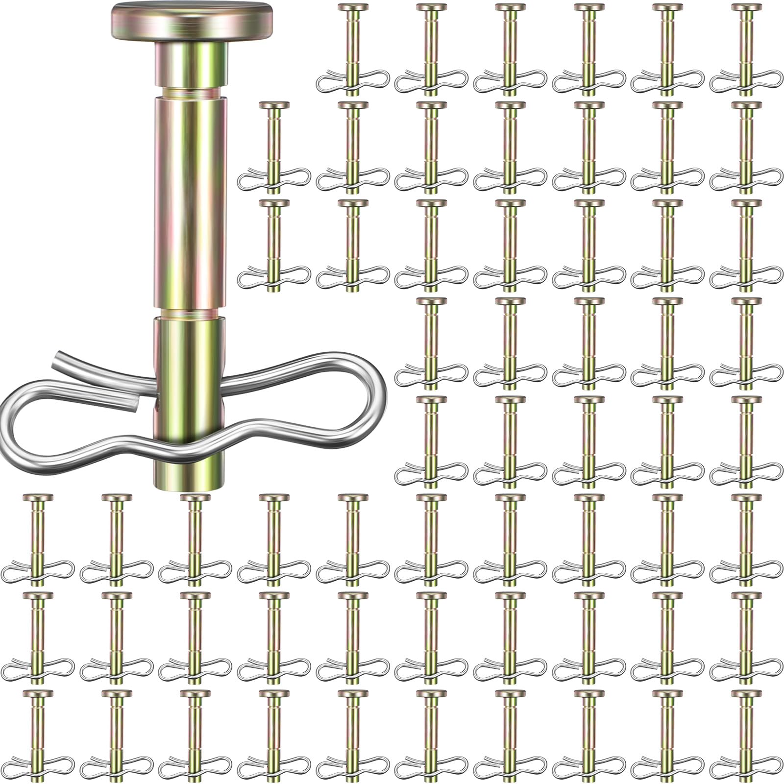 Tandefio 60 Sets Shear Pins and Cotter Pins for Snowblower 738-04124A and 714-04040 Replacement Shear Pin Kits Snow Blower Replacement Parts Compatible with Cub Cadet Troy Bilt 24 26 Snow Thrower