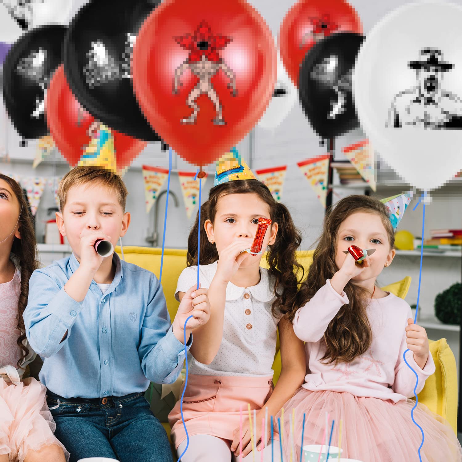 12 Cerchietti Ninja Per Compleanno Bambini - Decorazioni Feste A Tema Karate Con 20 Palloncini