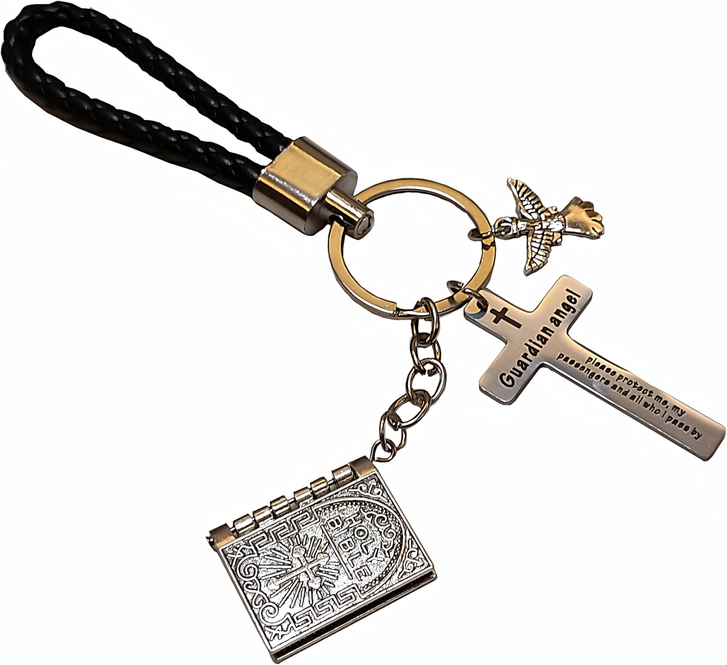 Christian Bible Keychains Religious Keychain Set Cross Bible Verse Gifts Keychain Religious Gift for Christian