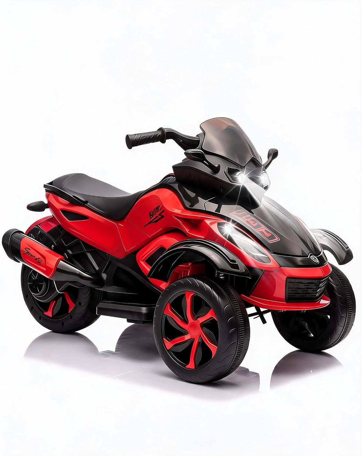 Garvee 12V Elektro Kinderquad Mit 2 x 45W Motoren, Kinder Elektro Quad Mit LED-Lichtern, Musik, Langsamanlauf, Batteriebetriebenes Kinderfahrzeug Für Jungen & Mädchen Von 3–8 Jahren