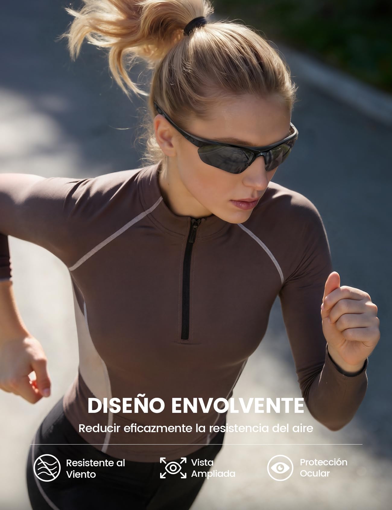 Lamicall Gafas de Sol Ciclismo UV400 Protección TR90 Marco Deportivas