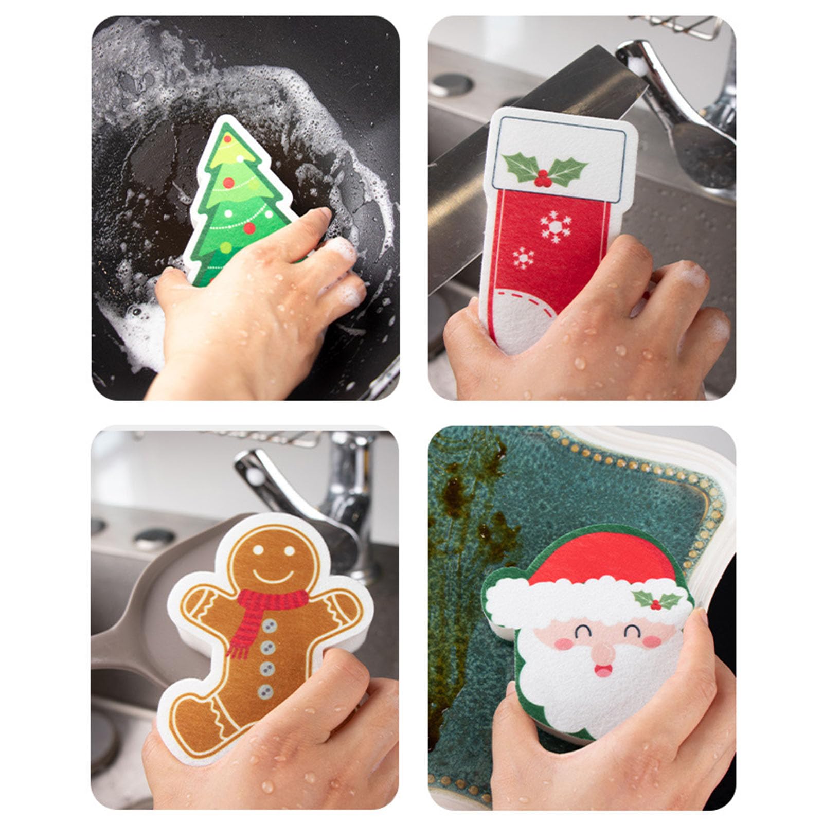 Cartoon Christmas Tool Print Effective for Kitchen and Home