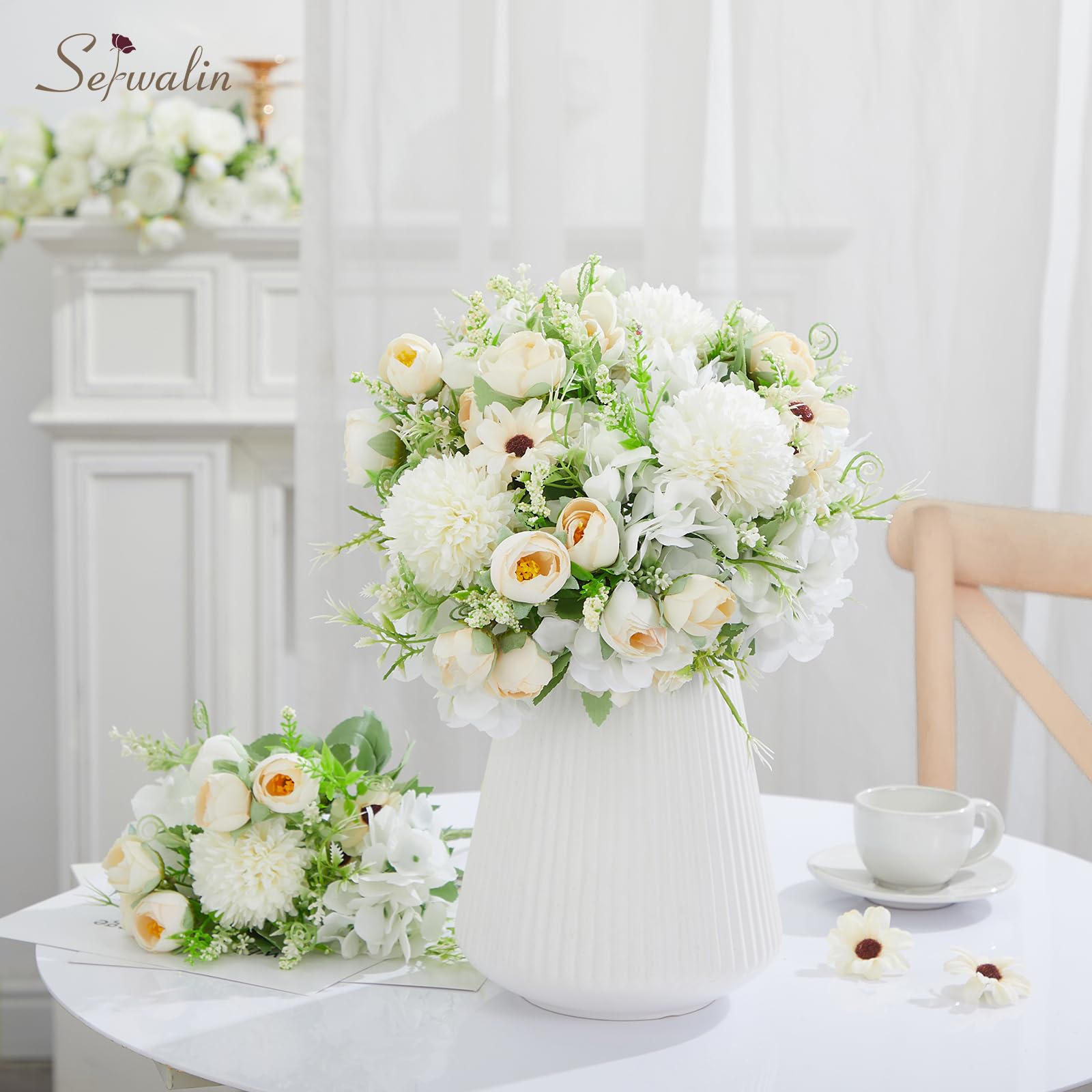 Fiori Di Peonia Artificiali Viola 2 Mazzi Di Fiori - Albania