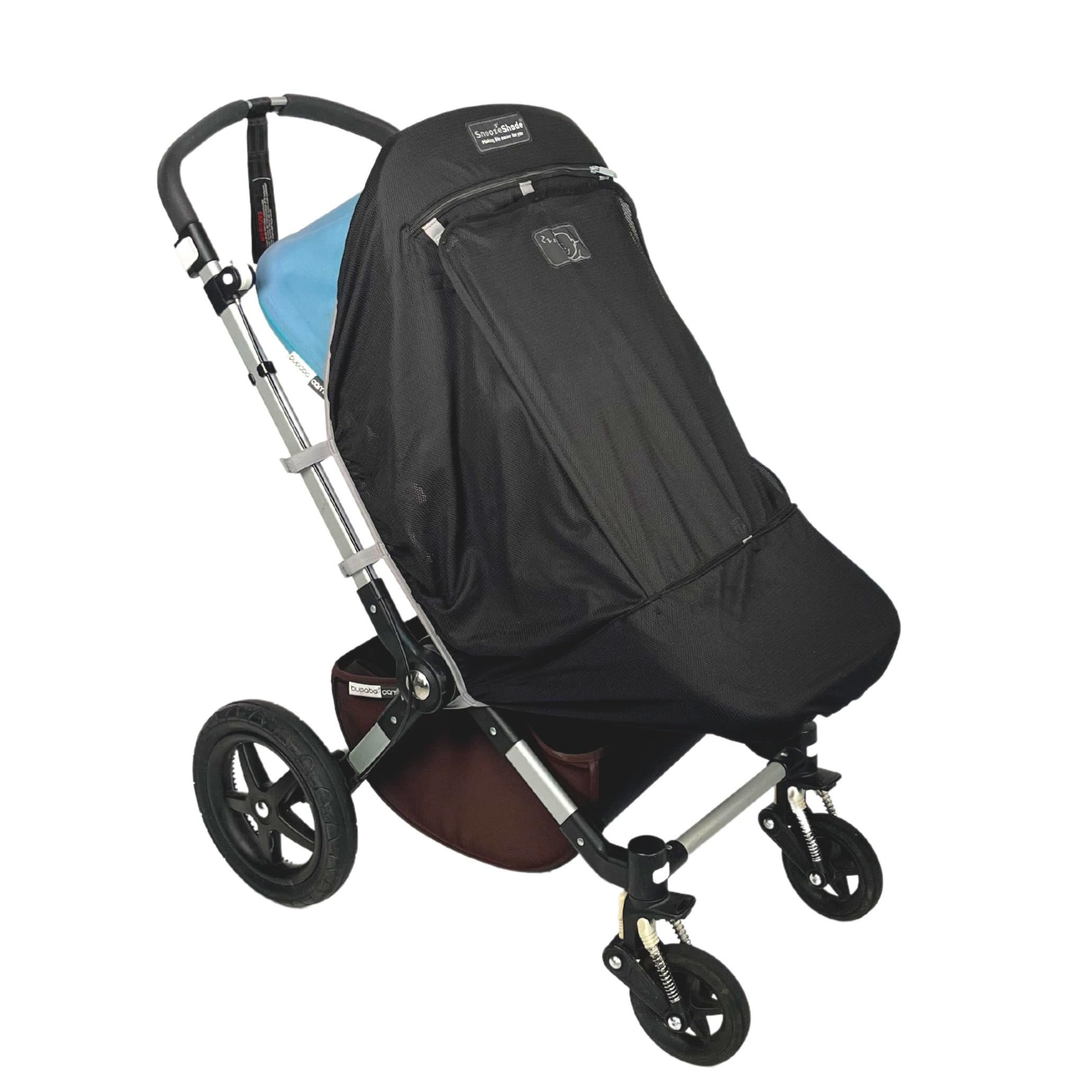 SnoozeShade Plus Extra (6–9 mois et plus) – Ombrelle pour poussette et pare-soleil universel pour bébé et aide au sommeil pour poussettes; Bloque jusqu'à 99% des rayons UV