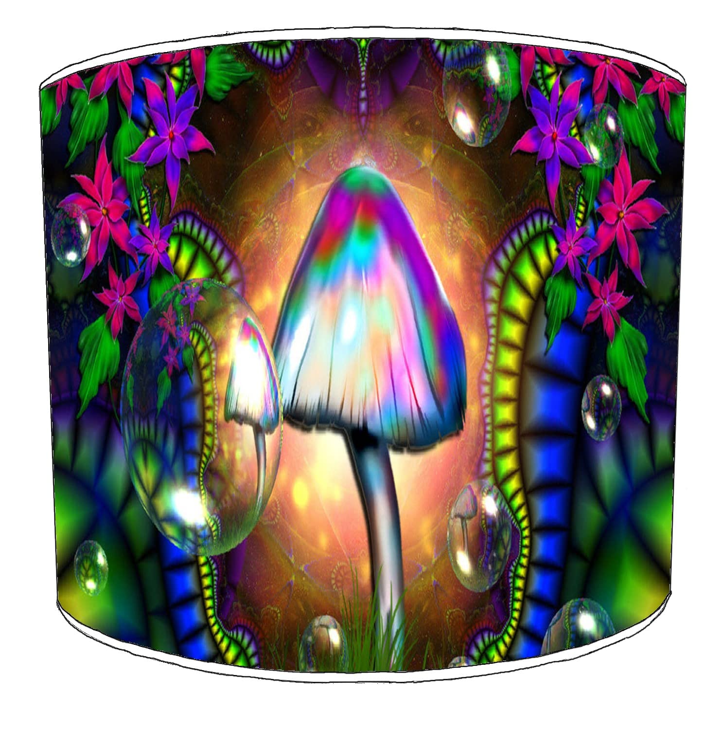 Magic Mushrooms (9) Lampshade for A Table Lamp in 3 Sizes - Free Personalisation
