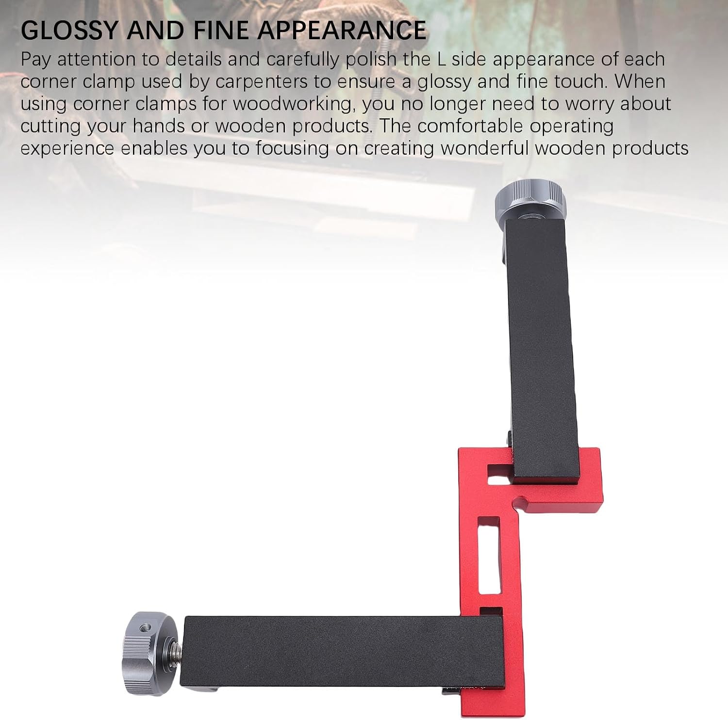 Tyenaza Woodworking Clamp Set 4 G Shaped Clamps and 2 Right Angle Clamps Aluminum Alloy Corner Fixture Kit
