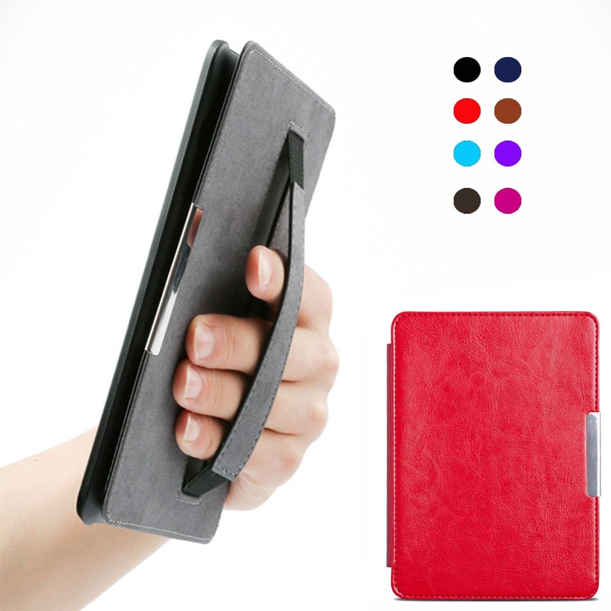 Kindle Paperwhite Case Cover SmartShell Holding Case for Kindle Paperwhite Fits All Paperwhite Generations Prior to 2018 (Not Fit All Paperwhite 10th Gen) Red