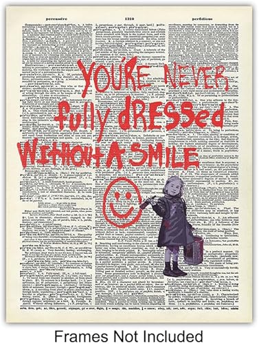 Miniatura 3 de Banksy Wall Art Set - Inspirational Quotes Room Decor - Motivational Graffiti Street Art for Teens Bedroom, Living Room, Dorm - Set of 6-8x10 each