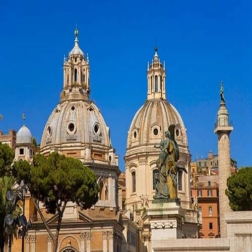 Panoramic Images - Póster de Domes of Santa Maria di Loreto and Nome di Maria Roma Italia Europa (36 x 24)