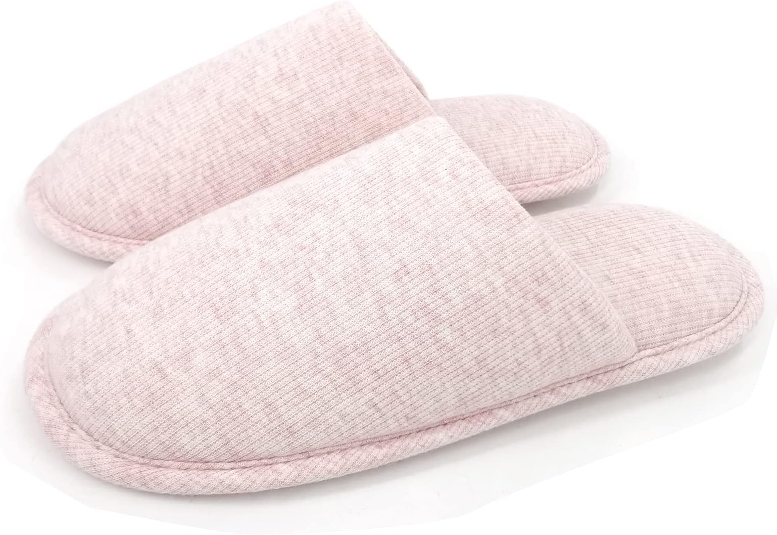 Womens Indoor Memory Foam Cotton Scuff Slippers Slip On Summer House Shoes Flats Breathable Lightweight Washable Non Skid Rubber Soles