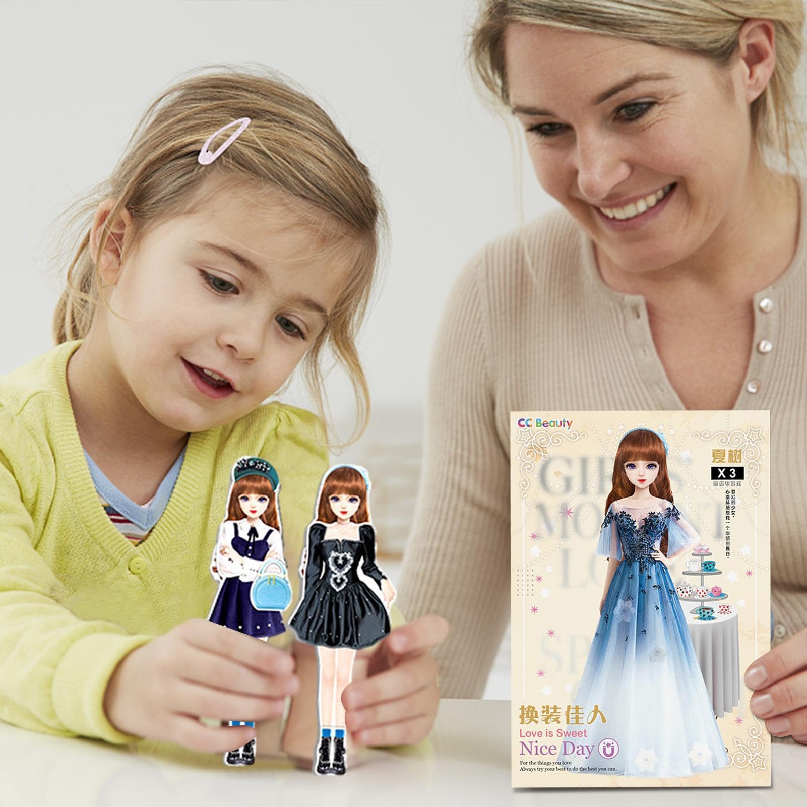 Ubierz lalki, magnetyczne lalki papierowe | Magnetyczna lalka papierowa do ubierania ksi??niczki,Przeno?ne magnetyczne puzzle do ubierania bez zadziorów na prezent urodzinowy dla dziewczynek