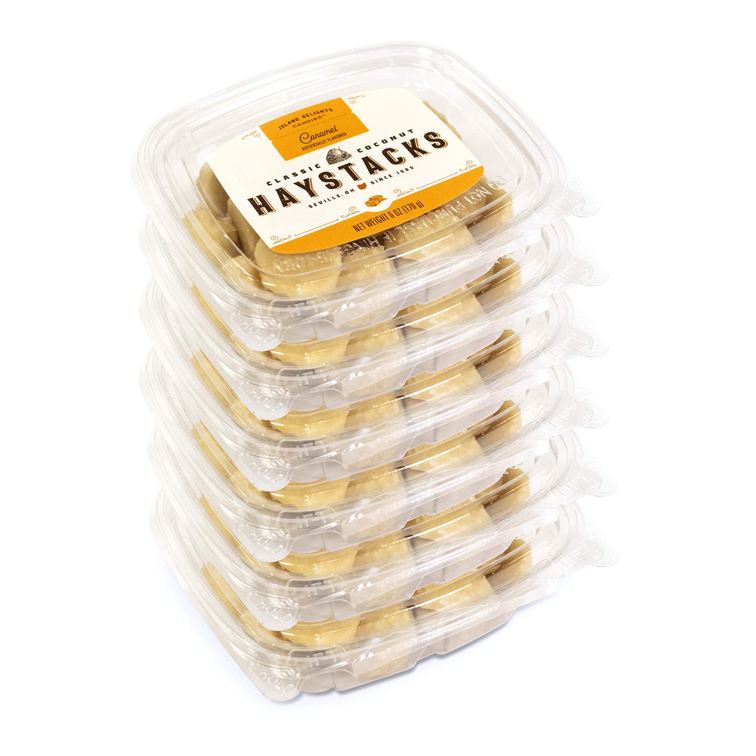 Caramel Coconut Haystacks - 6 count tubs