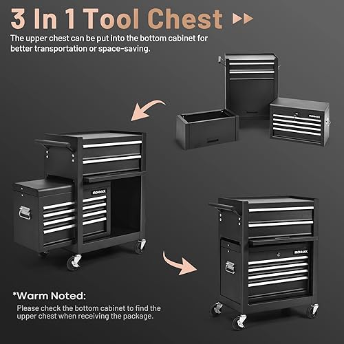 Miniatura 4 de Nightcore Cajas de herramientas, grandes, negras