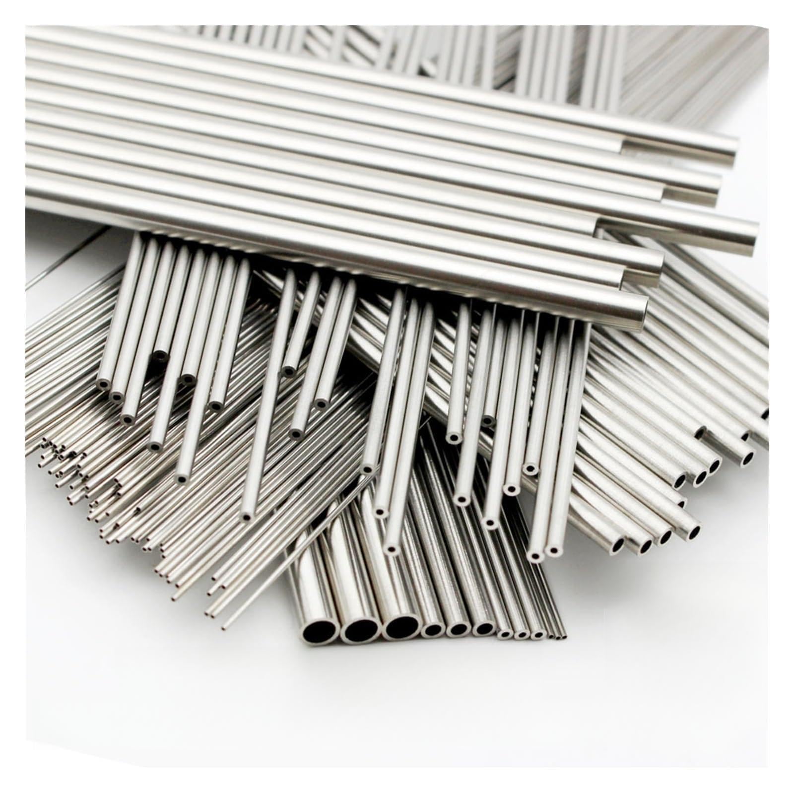 Stainless Steel Capilar Tubes 3-8pcs 304 Stainless Steel Capillary Tube Outer Diameter 0.5mm to 3mm 100mm/200mm/250mm/300mm Long for Plumbing(30cm x 3Pcs,OD2 x ID1.6mm)