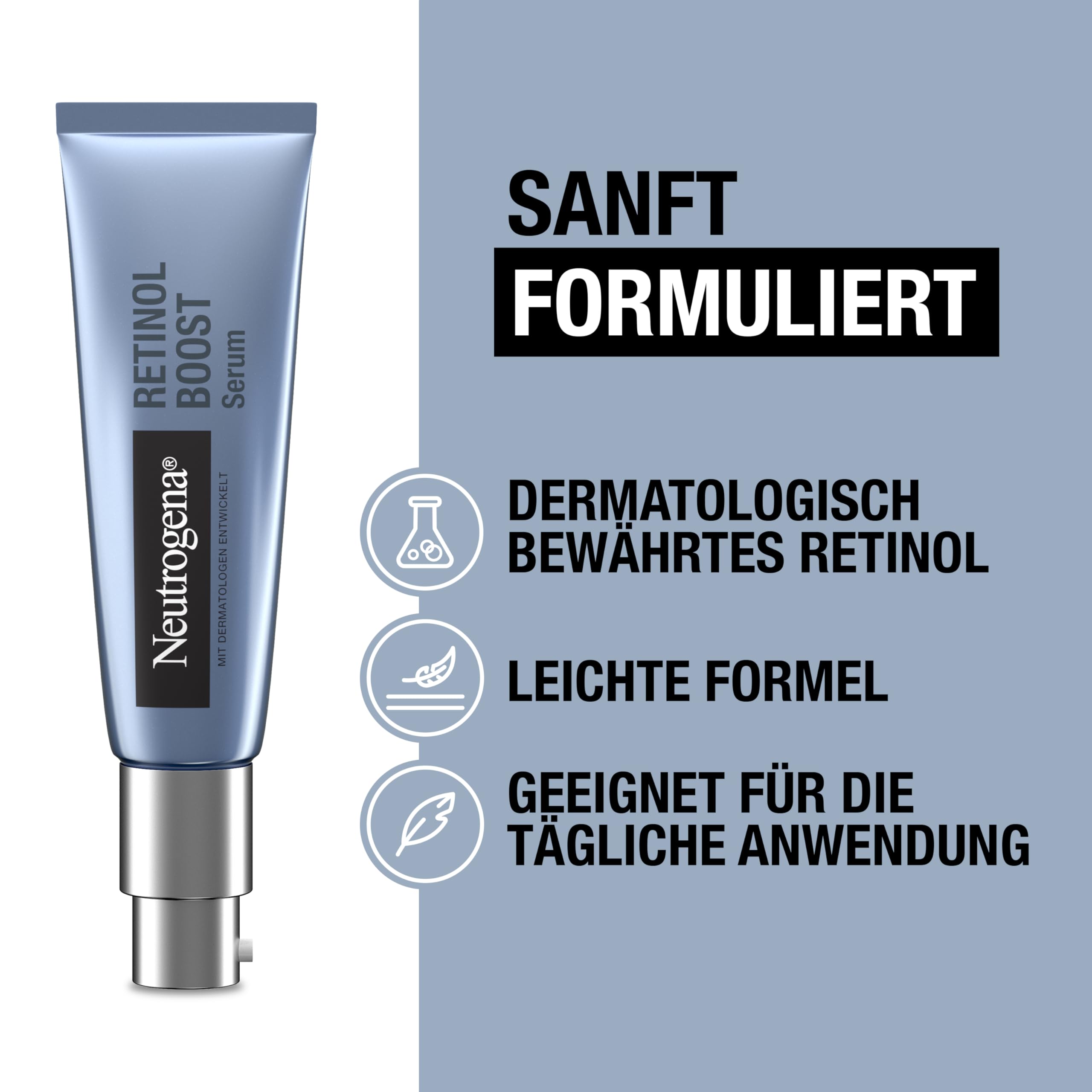 Neutrogena Retinol Boost Anti-Ageing Set Tagescreme SPF 15 Nacht Creme Serum Retinol Hyaluronsäure
