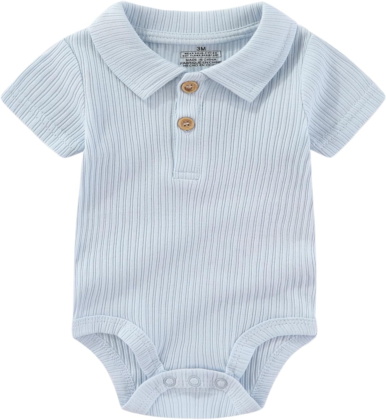 Ruliby Baby Bodysuit and Pant Set Summer Ribbed Mix Match Infant Boy Girl Clothes Outfits - Image 4