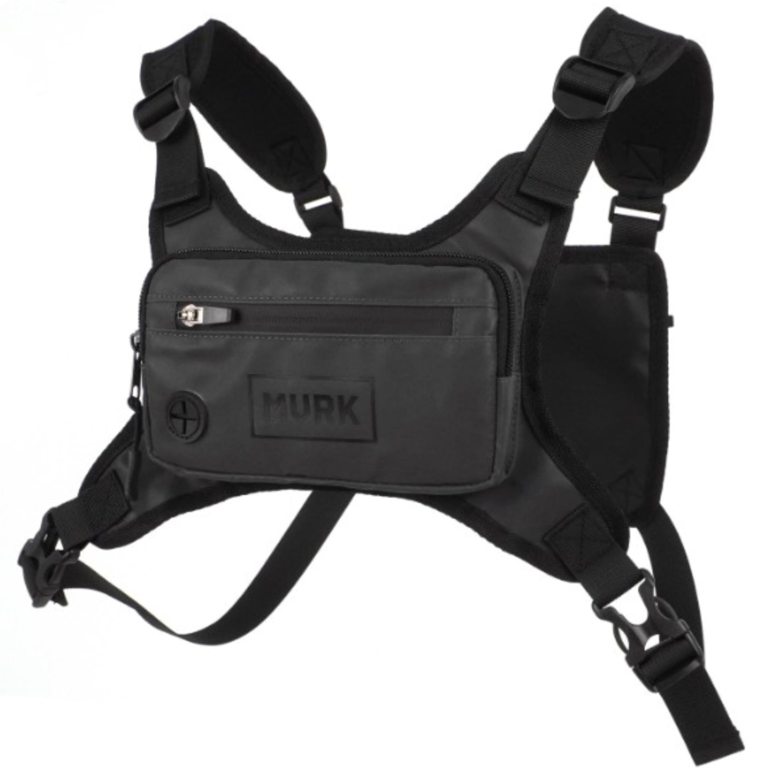 MVRK Water Resistant Chest Pack - Minimalist Running Pack For Workouts, Running Phone Holder With Extra Storage, Lightweight Running Vest, Running Backpack With Reflective Print (Reflective)
