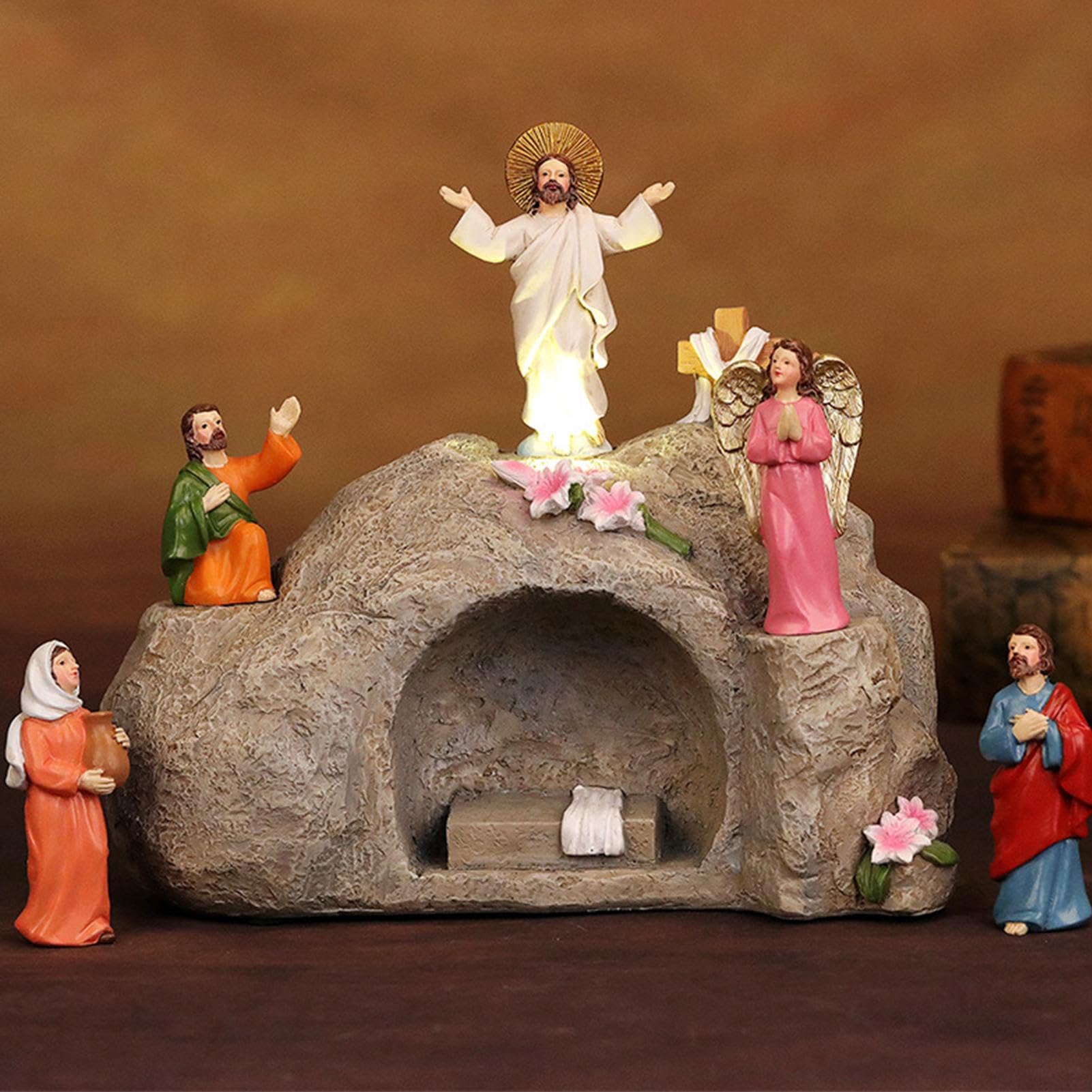 de Escena del Día de Jesús de la Ascensión – Artesanía de Resina Realista