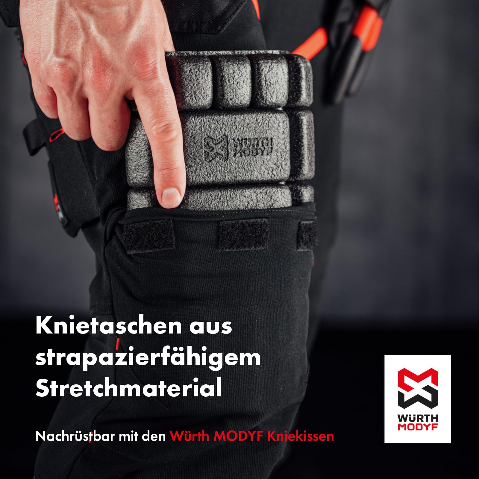 WÜRTH MODYF Bundhose Performance - professionelle Arbeitshose für Herren - Bundhose mit Reflektoren - in den Größen 44-64 in Anthrazit/gelb und weiteren Farben