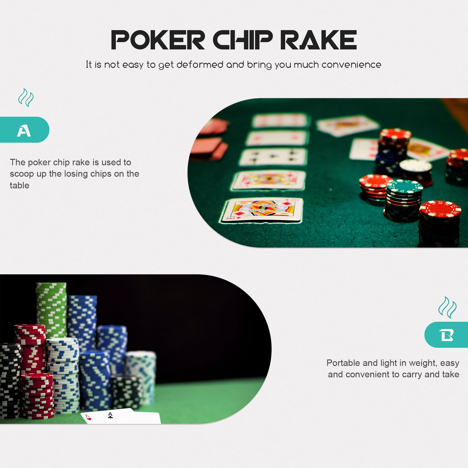 DOITOOL Puce de Poker - Puces de Poker - Puces de Poker - Collector - Jeux de Poker télescopiques - Collector - Jeux de Poker