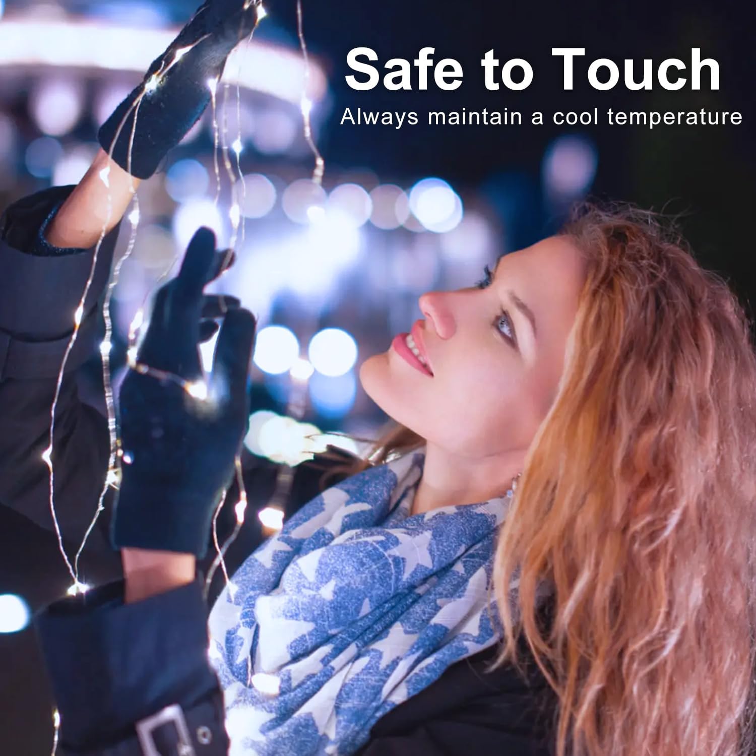 Aogist 50 Pack Fairy Lights 3 Modes 7ft 20 LED Waterproof,Battery Operated Silver Wire Firefly Starry Moon Mini String Lights for Mason Jars Christmas DIY Crafts Wedding Party Bedroom,White