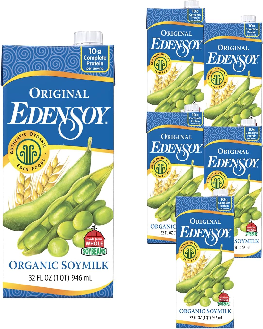 Original Soymilk Organic, 32-ounces (Pack of6)