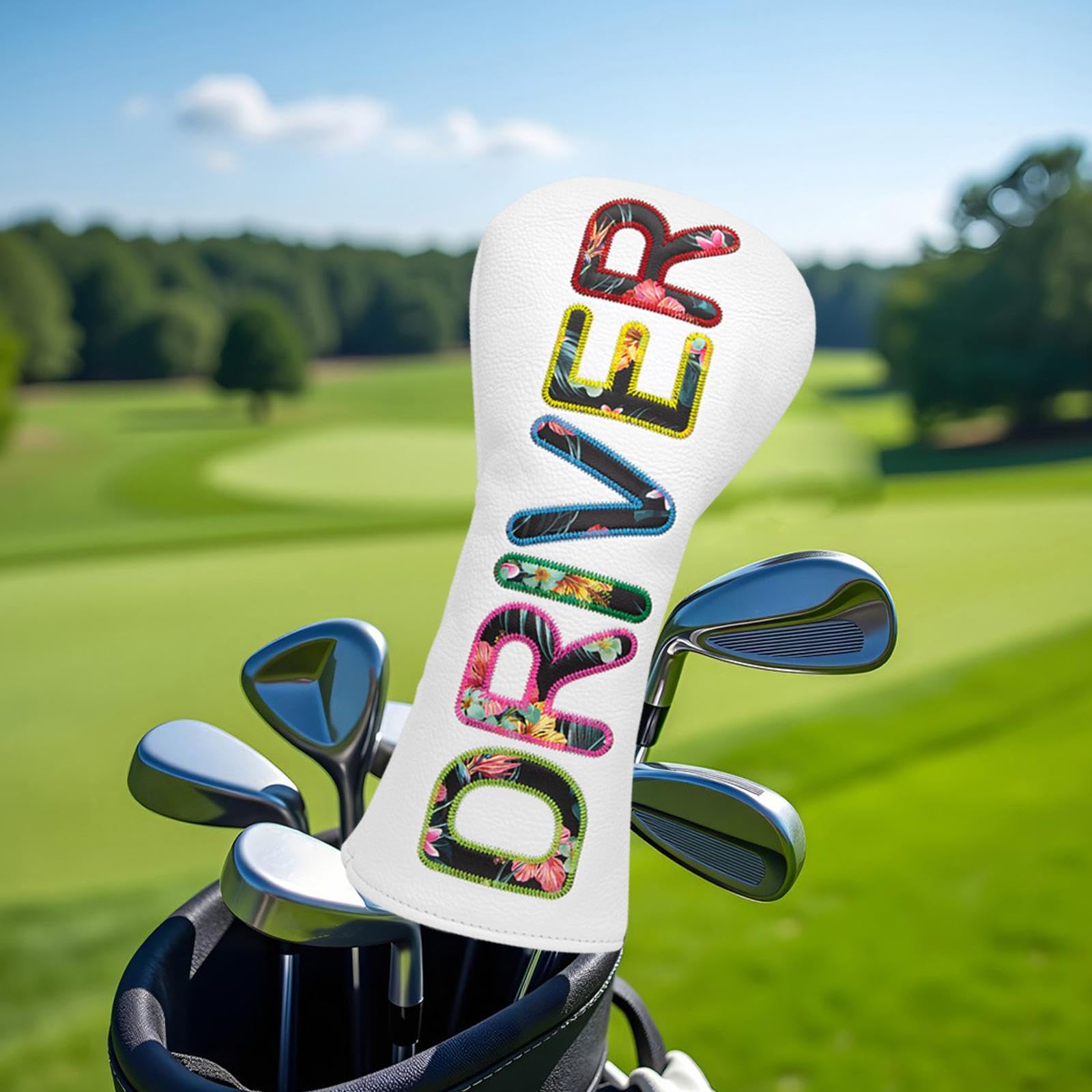 Golfschlägerhülle aus Kunstleder, Queue-Schutzhülle, Trainingszubehör, Golfschläger-Kopfschutz