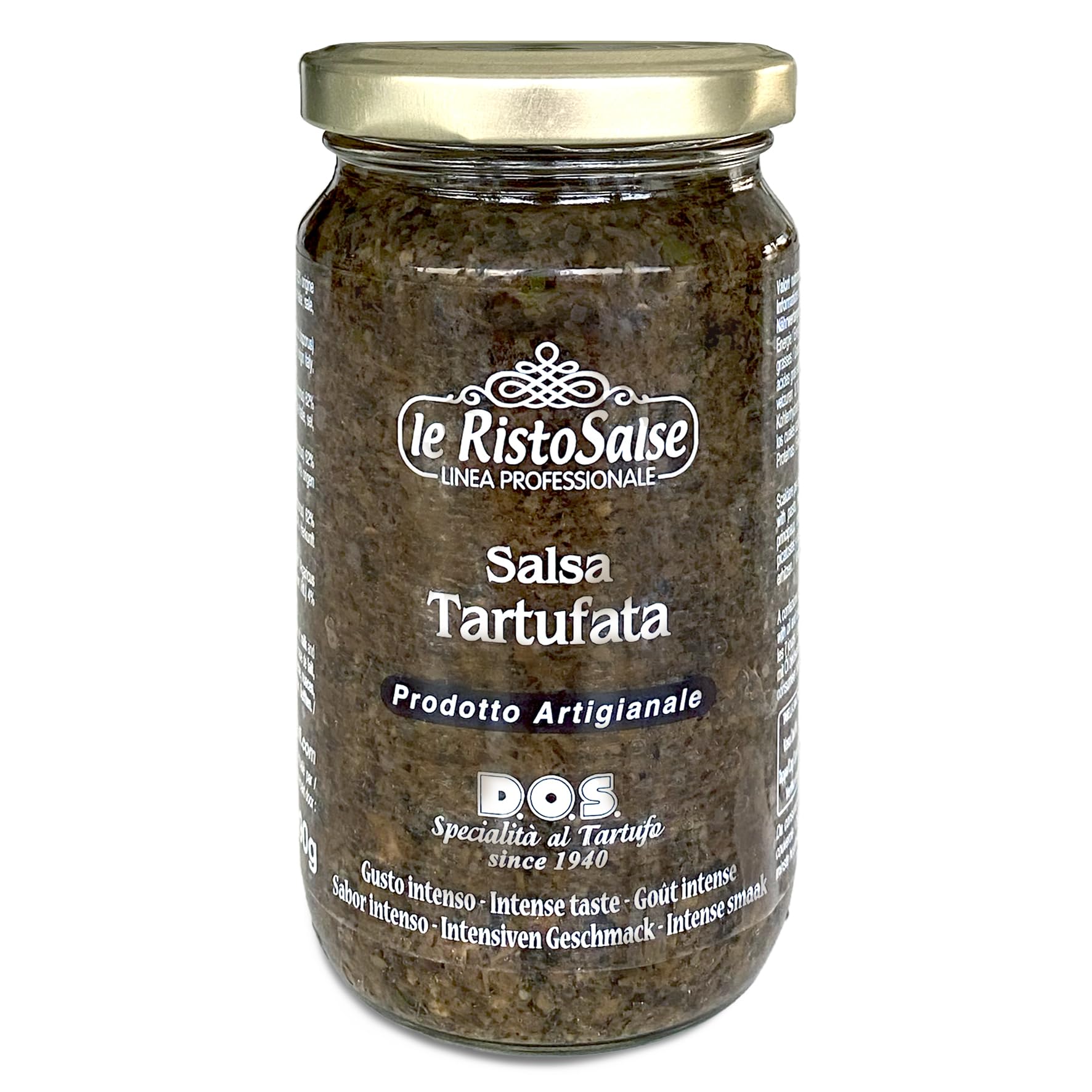 Salsa de trufa 190g - Salsa de trufa lista para usar - Utilizada en restaurantes y chefs profesionales - Trufa Italia Umbría - Producto artesanal Umbría