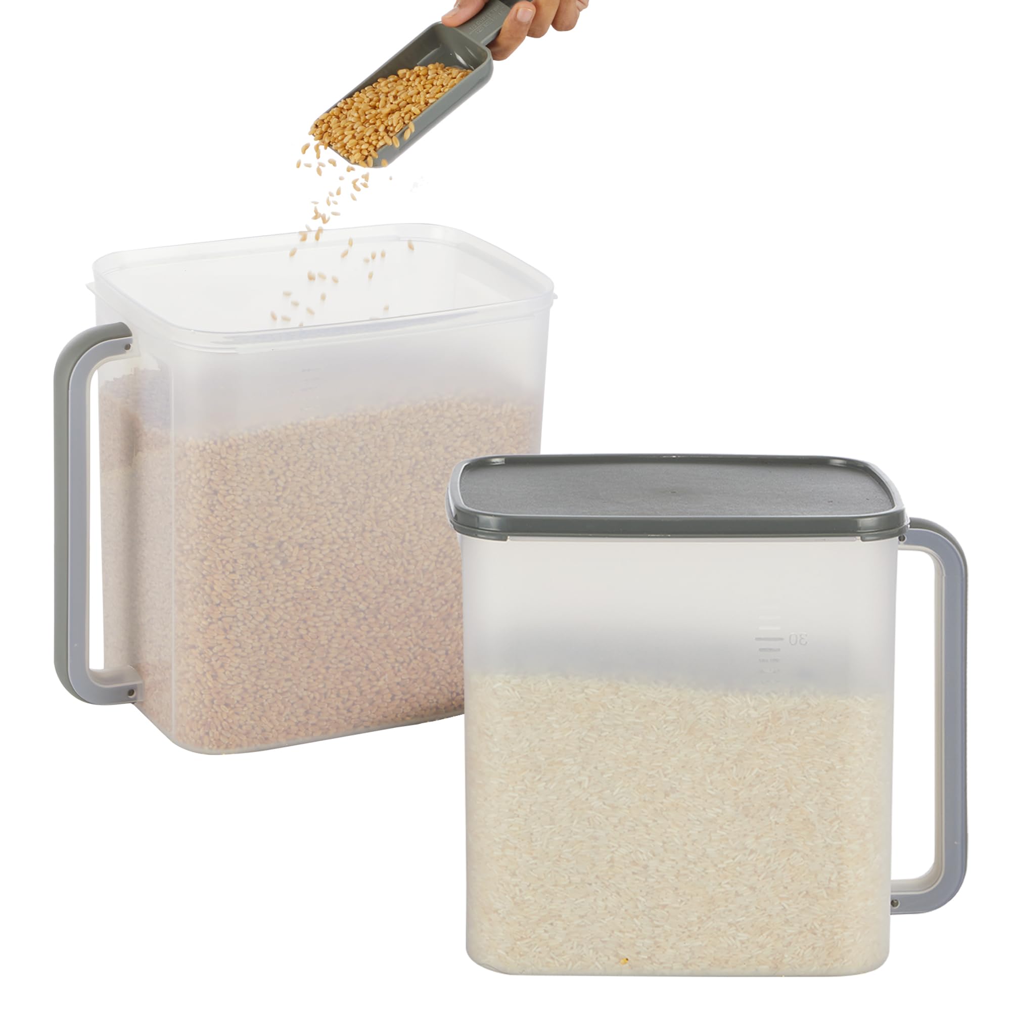 KOLORR 9000Ml Modular Plastic Kitchen Storage Container With Measuring Scoop, Pack Of 2 | Dry Food Organizer | Air Tight Grocery Jar/Container | 100% Bpa Free| Food Grade | Transparent (B0C7R448VH) Amazon Price History, Amazon Price Tracker