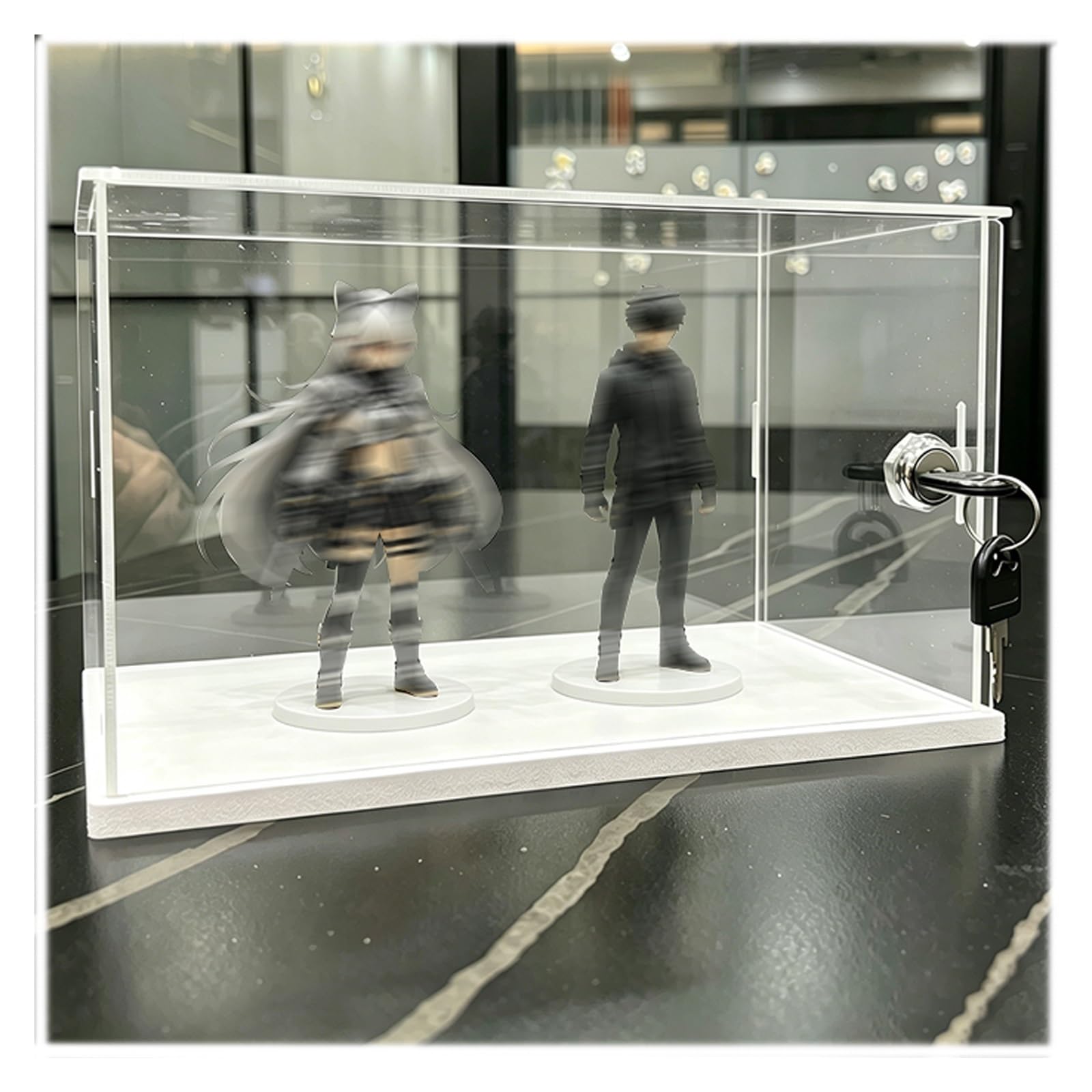 Pyydjq One Color Acrylic Collectible Protector Case, Trophy/Souvenirs/Gifts Clear Acrylic Display Case & Presentation Box, Easy Assemble Transparent Storage Showcase Box(6X6x6/15X15x15cm)