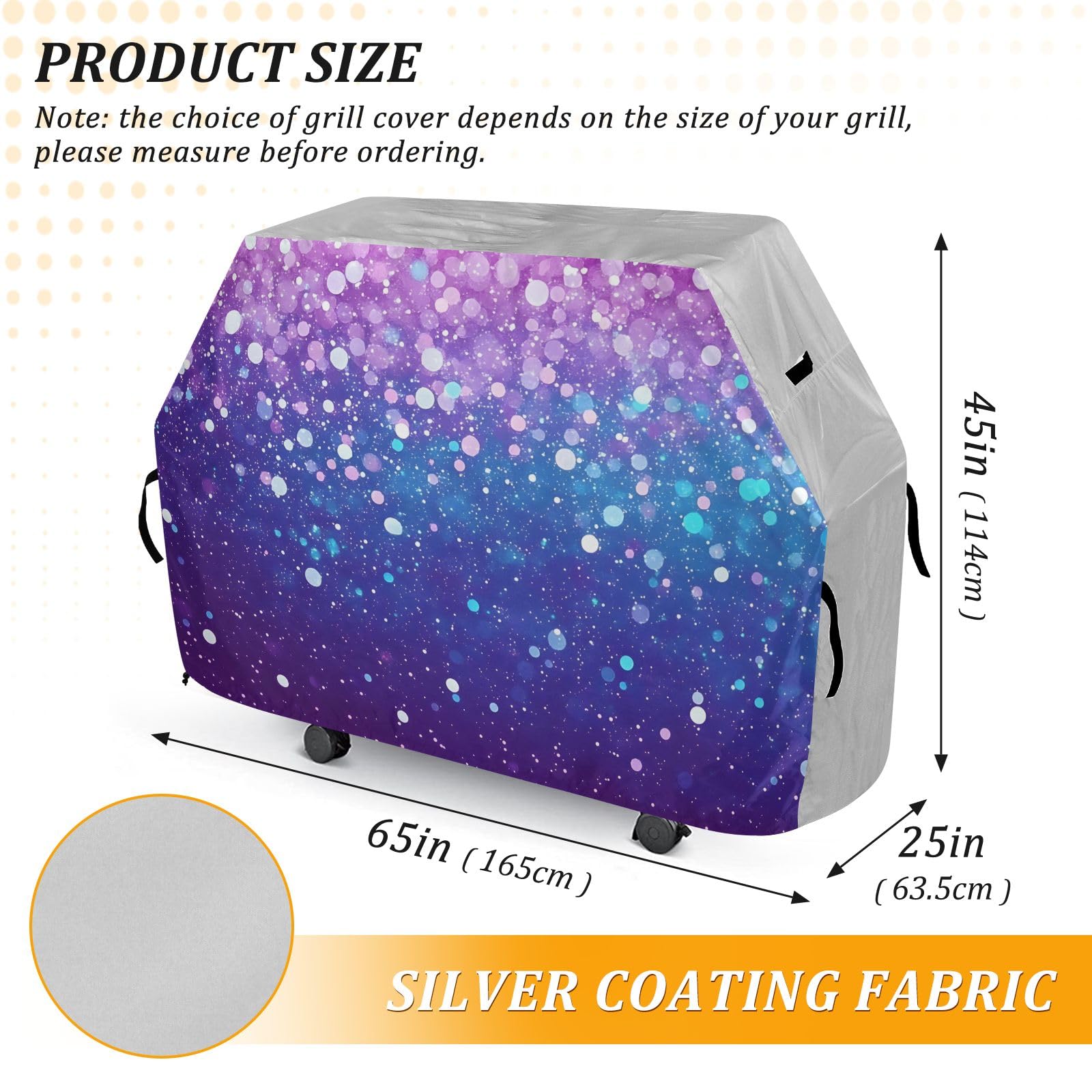 Spotted Bokeh - Funda para barbacoa impermeable y resistente al aire libre