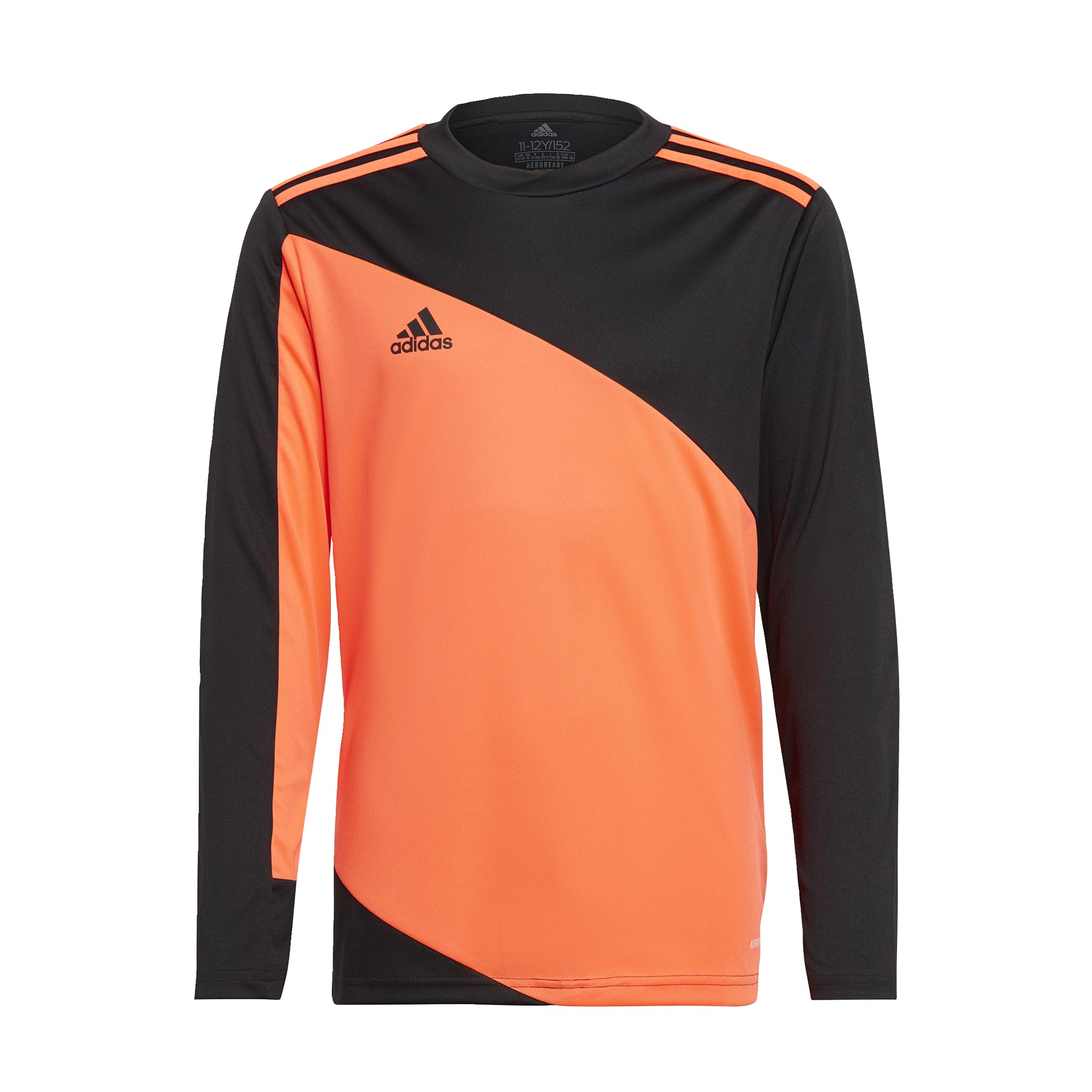 adidas Boy's Squadra 21 Goalkeeper Jersey, Black / App Solar Red, 5-6 Years