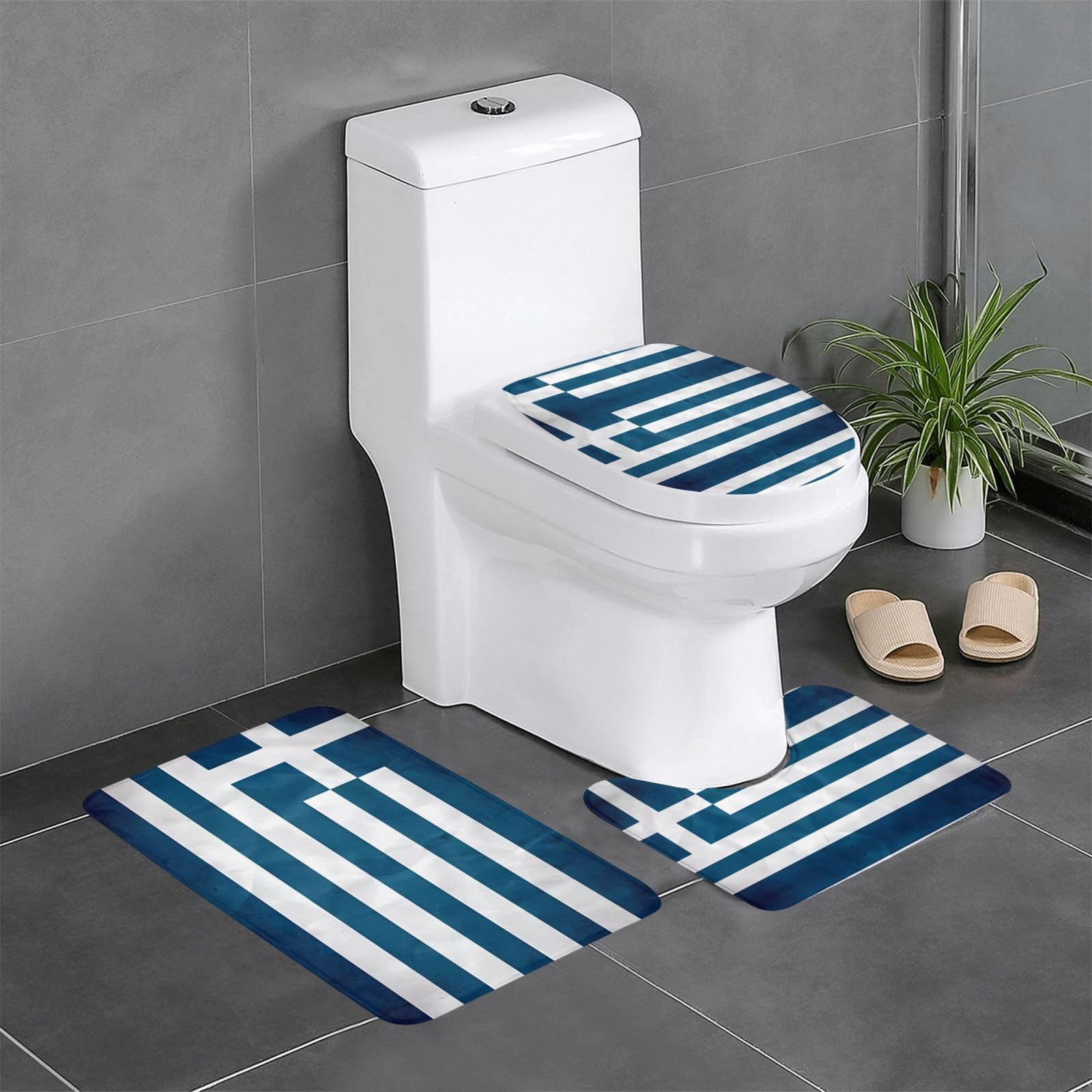 Tapis de sol de salle de bain BROLEO anti-glissade à séchage rapide lot de 3