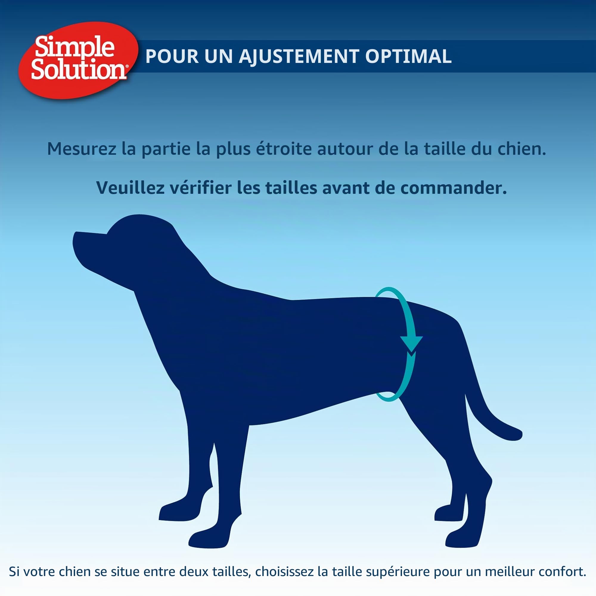 Simple Solution Couche Lavable Pour Chien - Taille Petite