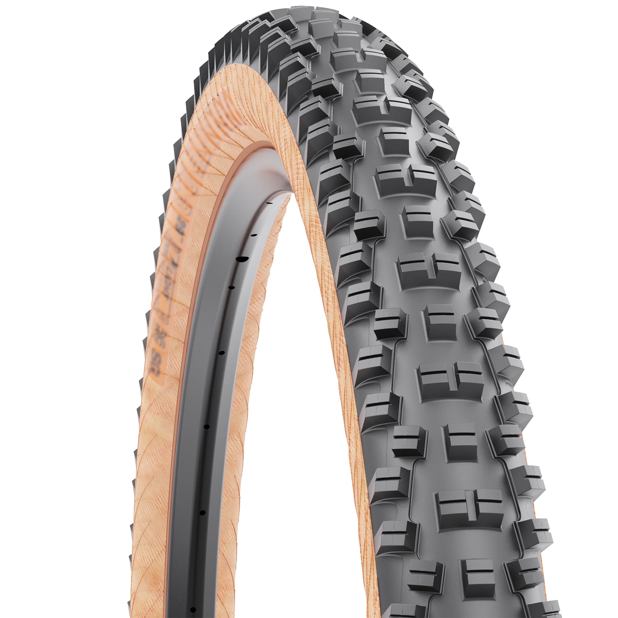 WTB Vigilante Mountain Bike Front Tire (27.5"/29") Tubeless Folding - High Grip (Black/Tan, Optional SG1/SG2 Puncture Protection)