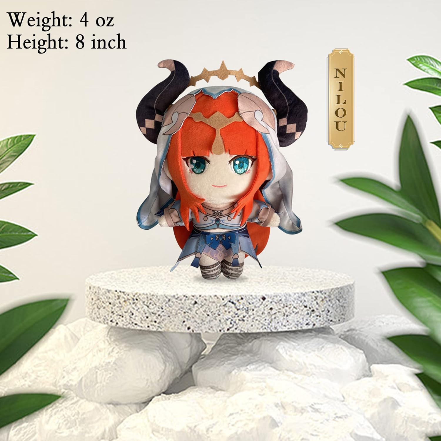 Nahida AnimeBrooches for Kids Gift Set, AnimePins for Cosplay, AnimeNilou, Anime Merch Box, Cartoon Plush Doll for Boys and Girls, Sumeru