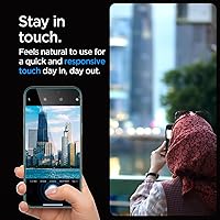 Vista 7 de Spigen Protector de pantalla de vidrio templado [GlasTR EZ FIT] diseñado para iPhone 15 Pro Max [compatible con fundas], paquete de 2