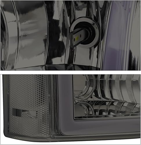 Miniatura 9 de M-AUTO Conjunto de faros delanteros DRL con bombillas LED premontadas de 6000 K, repuesto para Chevy Silverado 250003 04 05 06 Silverado 1500 1500HD