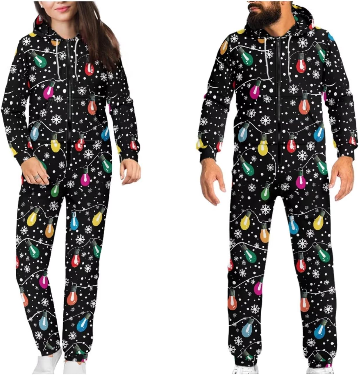 Loose Fit Unisex Adult Onesie Pajamas, One Piece Costume Sleepwear Homewear, Novelty One-Piece Pajamas
